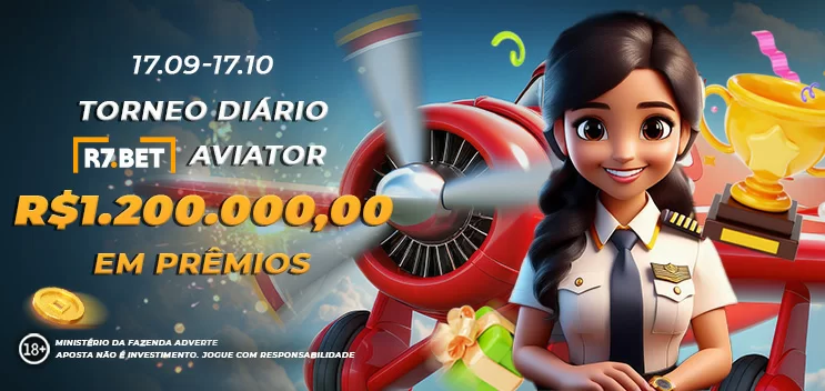 Torneio DIARIO R7 Aviator 1.200.000,00 Reais em Premios