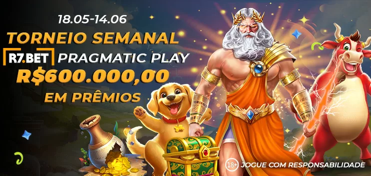 Torneio SEMANAL R7 Pragmatic Play 600.000,00 Reais em Premios