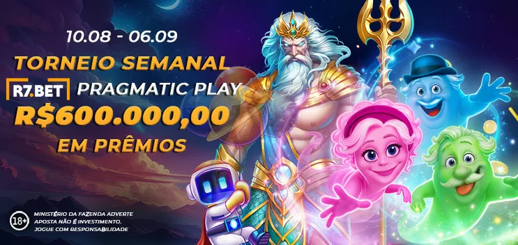 Torneio SEMANAL R7 Pragmatic Play 600.000,00 Reais em Premios